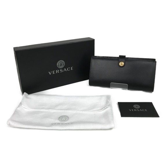 Versace Handbags - Versace Medusa Long Wallet Black Bag